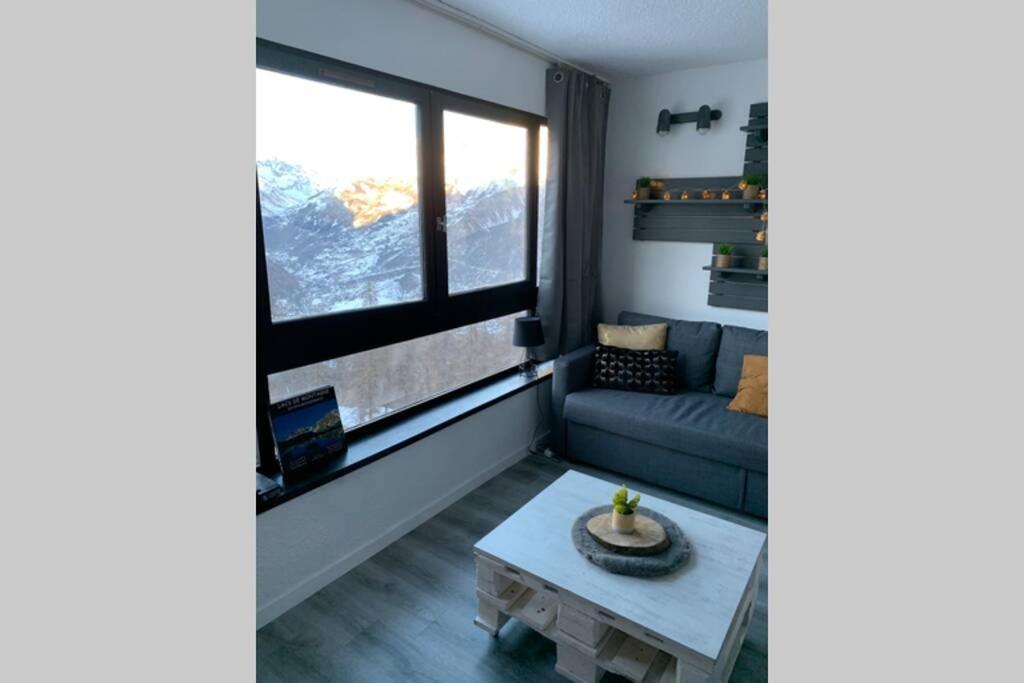 Studio 1600 Pied Des Pistes Avec Magnifique Vue Puy-Saint-Vincent Exterior foto
